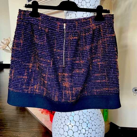 Red Valentino skirt with packets fully lined back zipper tweed 100% authentic - Picture 4 of 11